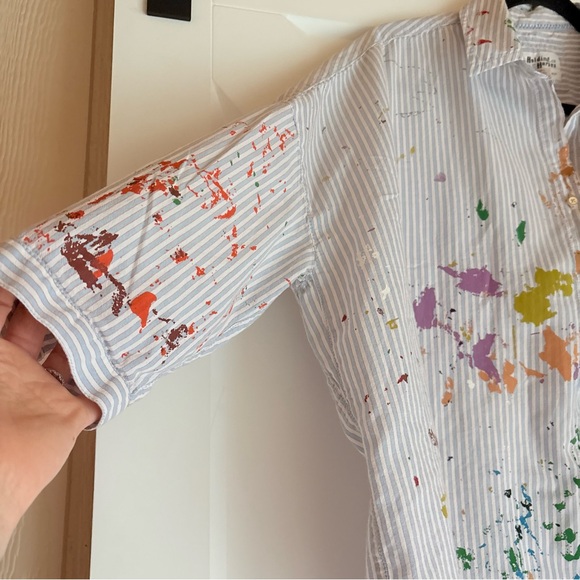 Anthropologie Holding Horses Paint
Splatter Oversized Boho Tunic Top Shirt - Picture 2 of 9